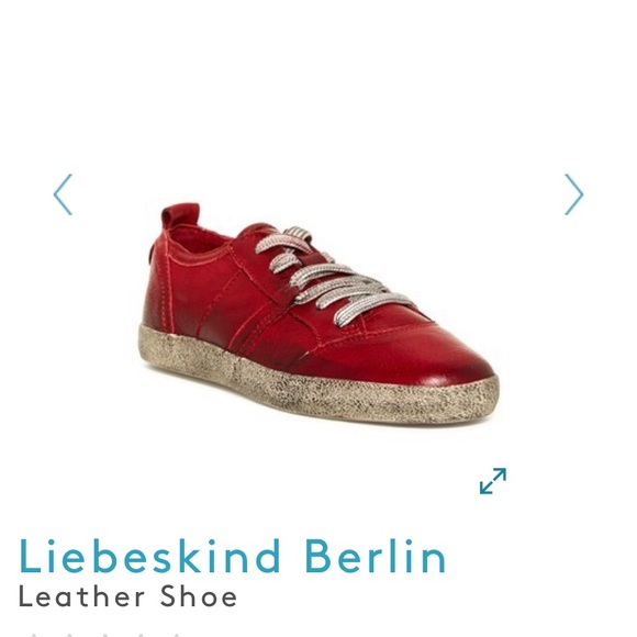 Liebeskind Berlin Red Leather Shoes EU 40 US 10 - Picture 1 of 6